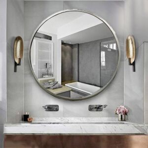 مرآة حائط بوكو 40 سم - فضي