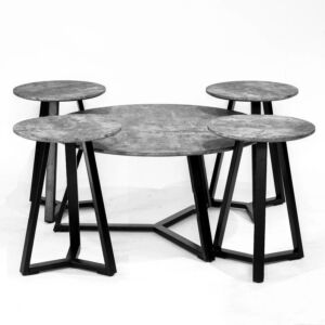 طقم طاولات قهوة وجانبية 5 قطع كوران