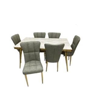 طقم طاولة طعام مع كراسي رولاند 8 أشخاص