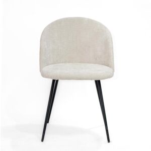 كرسي طعام مخمل مارسيليا - اوف وايت