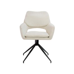 كرسي طاولة طعام بوكليه اندريال - ابيض