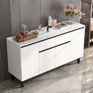 طاولة بوفيه ڤيلورا - ابيض