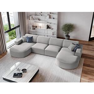 كنب زاوية ريتال - 3 قطع - رمادي