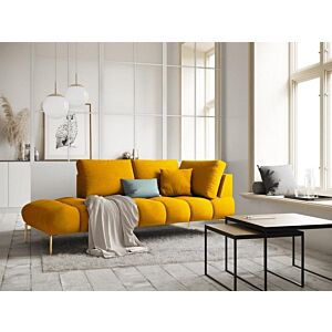 اريكة استرخاء ديلورا - 3 مقاعد - اصفر