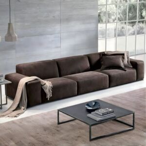 كنبة هاندا - 3 مقاعد - بني