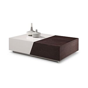 طاولة قهوة روكياس - أبيض وبني