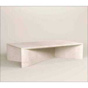 طاولة قهوة رخام - بيج