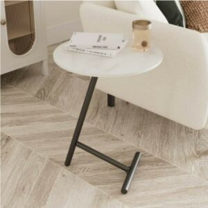 طاولة جانبية هيكوري - ابيض واسود