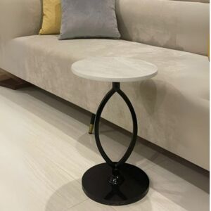 طاولة جانبية جينير - ابيض واسود