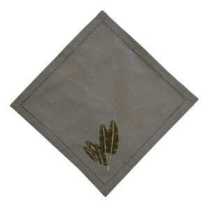 منديل طاولة مطرز روبين - رمادي ومتعدد الالوان