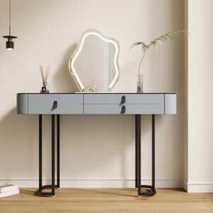 تسريحة مع مرآة بيلا 120 سم - رمادي واسود