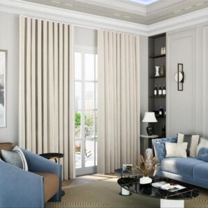 ستائر ويفي خط واحد بلاك اوت - 250x300 سم - بيج