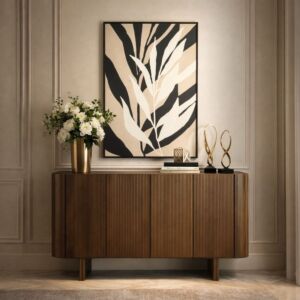 طاولة بوفيه ستراس - بني غامق