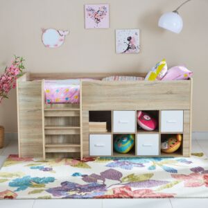 سرير فردي علوي بوحدة تخزين من كوبر كوستاجات - 90x190 سم