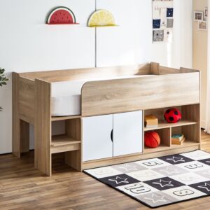 سرير كابينة ببابين ورفوف من كولتورب