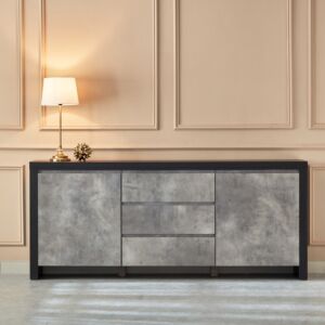 بوفيه جانبية بـ3 أدراج وبابين - مانهاتن لوكس