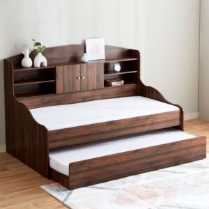 سرير كابينة فردي مع سرير قابل للسحب من كوبر - 90x190 سم