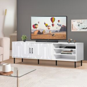 طاولة تلفزيون كبيرة 180 سم للأجهزة حتى 75 بوصة من إيرا