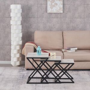 طقم طاولات متداخلة 3 قطع من أسكوتم