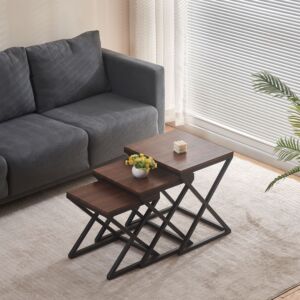 طقم طاولات متداخلة 3 قطع من أسكوت