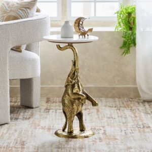 طاولة جانبية بسطح من الرخام الأصلي من جاچ