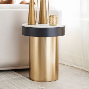 طاولة جانبية بسطح من الرخام الأصلي من باريل