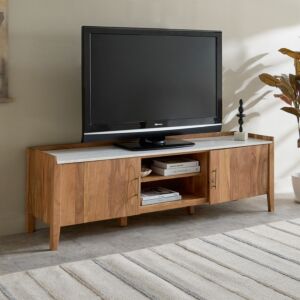 طاولة تلفزيون 70 بوصة سطح رخام 160 سم ميدتاون