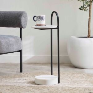 طاولة جانبية بسطح من الرخام الأصلي من كيتي