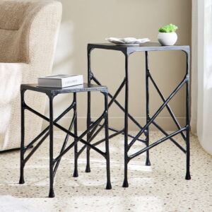 طقم طاولة جانبية متداخلة قطعتين داريو