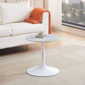 طاولة جانبية مستديرة من الحجر الملبد من إلفيس