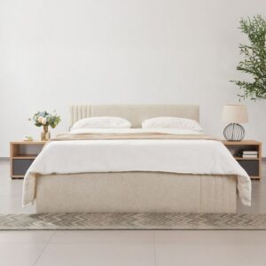 سرير كينغ منجد بمساحة تخزين هيدروليك فرانكفورت نكستا 180x200 سم