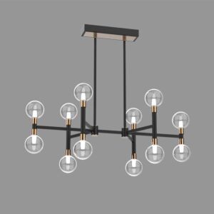 إنارة معلقة ستيلير - اسود وذهبي