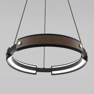 إنارة معلقة انيلو رنج ان - اسود وخشبي