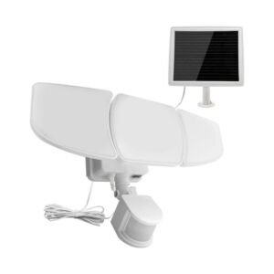 كشاف سيكورتي طاقه شمسيه حساس متحرك - أبيض