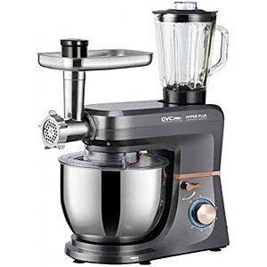 عجانة ومحضرة طعام 3 في 1 من جي في سي برو - فضي