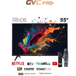 شاشة جي في سي برو 4K-WebOs سمارت 55 بوصة