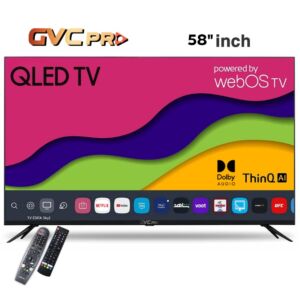 شاشة جي في سي برو 58 بوصة 4K - QLED - نظام WebOs - مع ريموت ماجيك