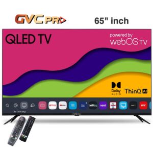 شاشة جي في سي برو 65 بوصة 4K - QLED - نظام WebOs - مع ريموت ماجيك