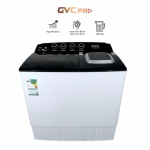 غسالة حوضين جامبو جي في سي برو - 26 كيلو - ابيض