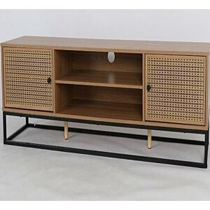 طاولة تلفاز بلازما 140 سم - بيج وأسود