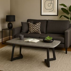 طاولة قهوة سراب - رمادي واسود