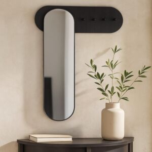 مرآة حائط وعلاقة ڤيو - اسود