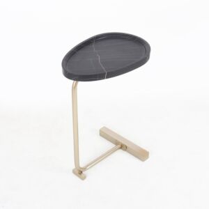 طاولة جانبية فلاب - ذهبي واسود