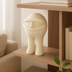 مجسم ديكوري عصري 14 سم - ابيض