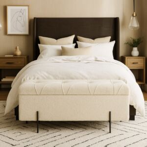 مقعد بنش فينزو 90 سم - ابيض