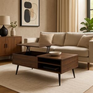 طاولة قهوة مودينا - بني غامق