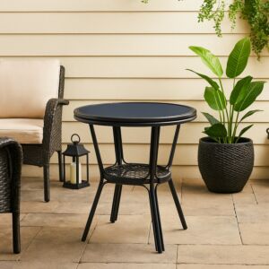طاولة خارجية 60 سم فينكو - اسود