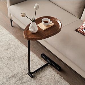 طاولة جانبية سيرال - بني غامق