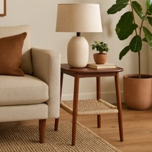 طاولة جانبية تايلا - بني