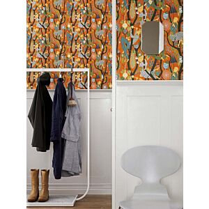 ورق جدران المصممون الاسكندنافيون الثاني - برتقالي